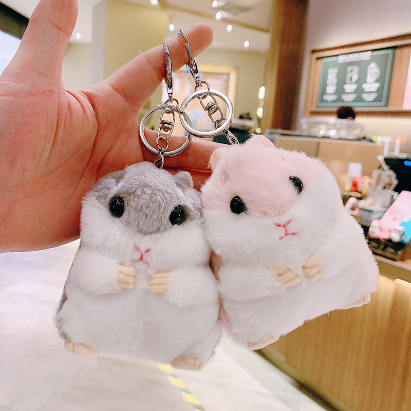 Hamster doll keychain pendant doll hamster cute backpack dol