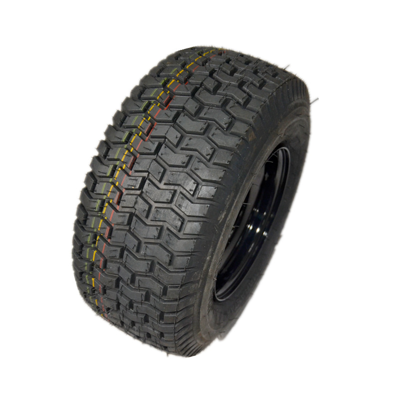 16寸加重轮胎16x650-8草坪车割草机橡胶轮650-8马车轮农用车胎