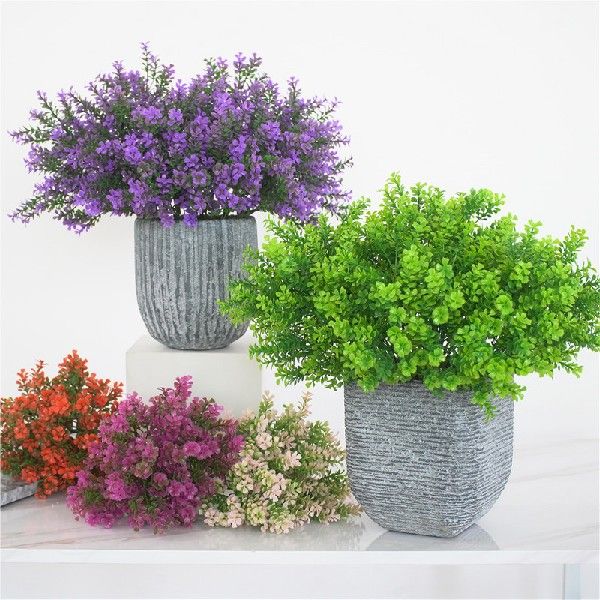 1 Pcs Artificial Green Plants Lucky Gras Simulation Grass