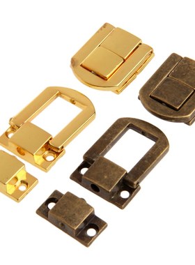 5Pcs Wooden Box Hasps Metal Lock Catch Latches for Jewelry C