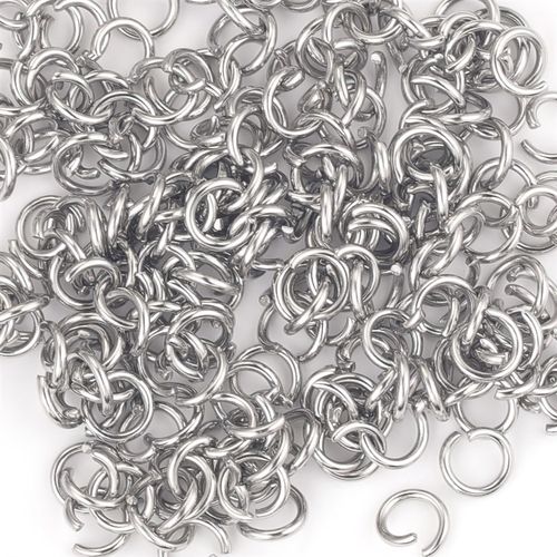 200pcs Stainless Steel Open Jump Rings For Jewelry Making Su
