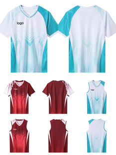 2026新款羽毛球大赛服男女款速干透气运动训练套装短袖上衣定制