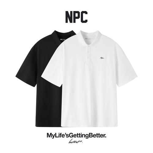 NPC夏季新款舒适亲肤绵羊毛质感高级短袖POLO衫官方正品假一赔十