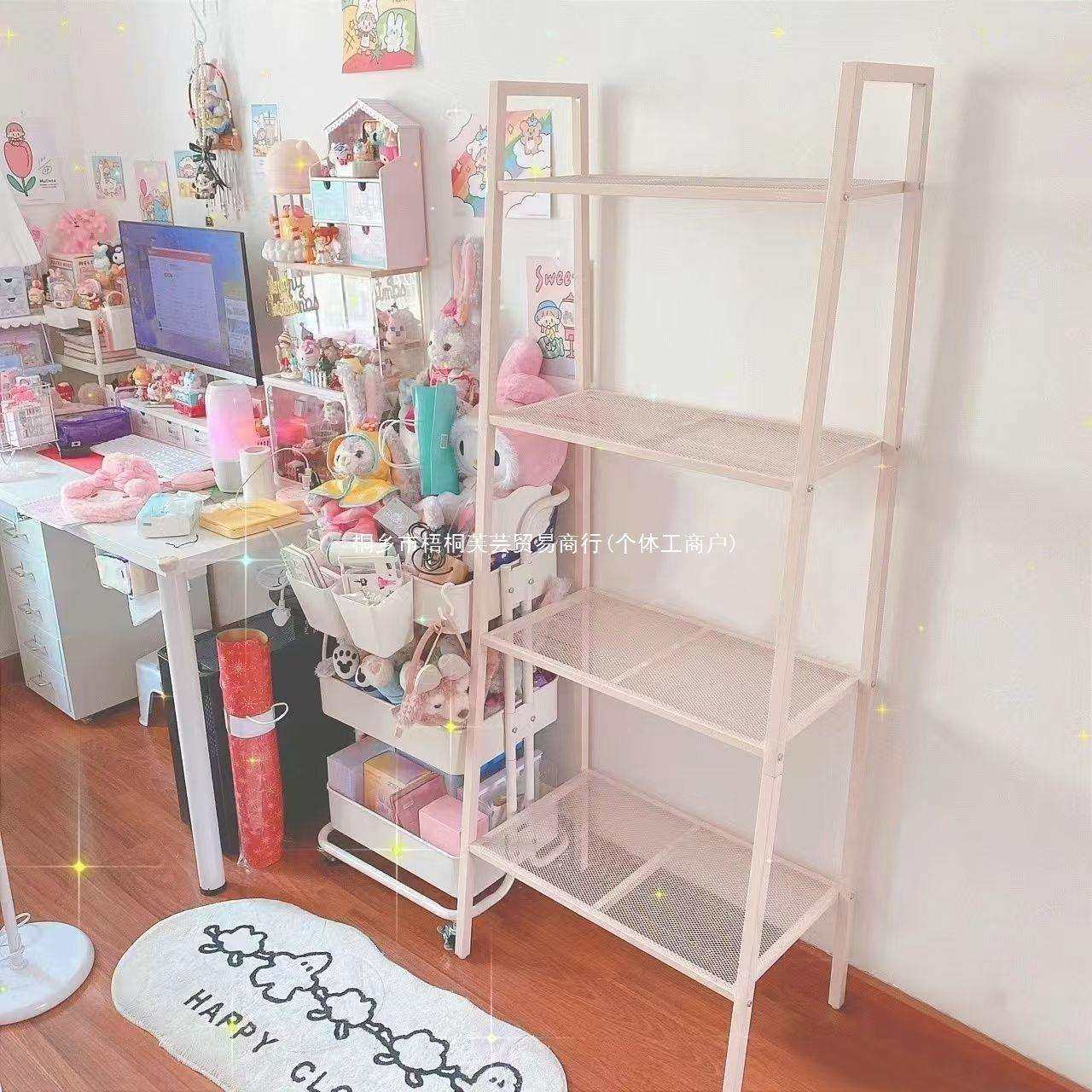 架梯形物架厨房客收纳子多层铁GAT艺书架落地厅卧室置地式阳置台,收纳整理,书桌收纳置物架,淘宝优惠券,粉丝福利购,淘宝优惠卷