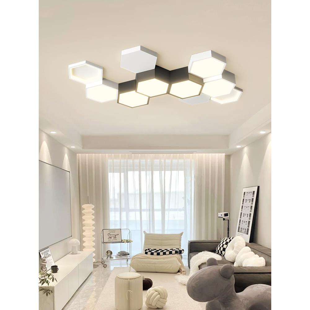 客厅吸顶灯创意何72组合大气餐厅ld灯现室代e简约个几性卧书房灯