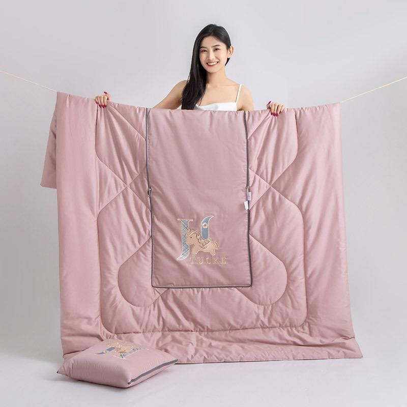 A类抱枕被两用车载一靠垫办公室四午睡便二合枕头被M-250906季通