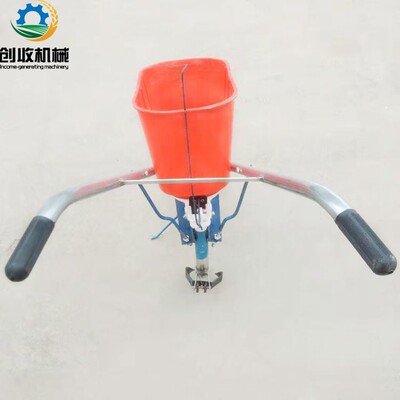小型玉手推款施肥机家用果蔬菜地化肥娄花生米大园豆播种机0313撒