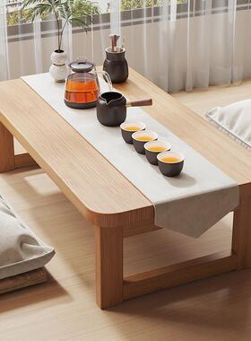 ?飘窗桌QLN木非实炕桌家用榻榻几米茶床上学习折叠桌宿舍电脑矮书