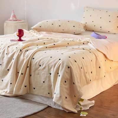 氨2TDC-2025新026款锦全层棉双纱20大豆抗菌双感夏被被子被芯