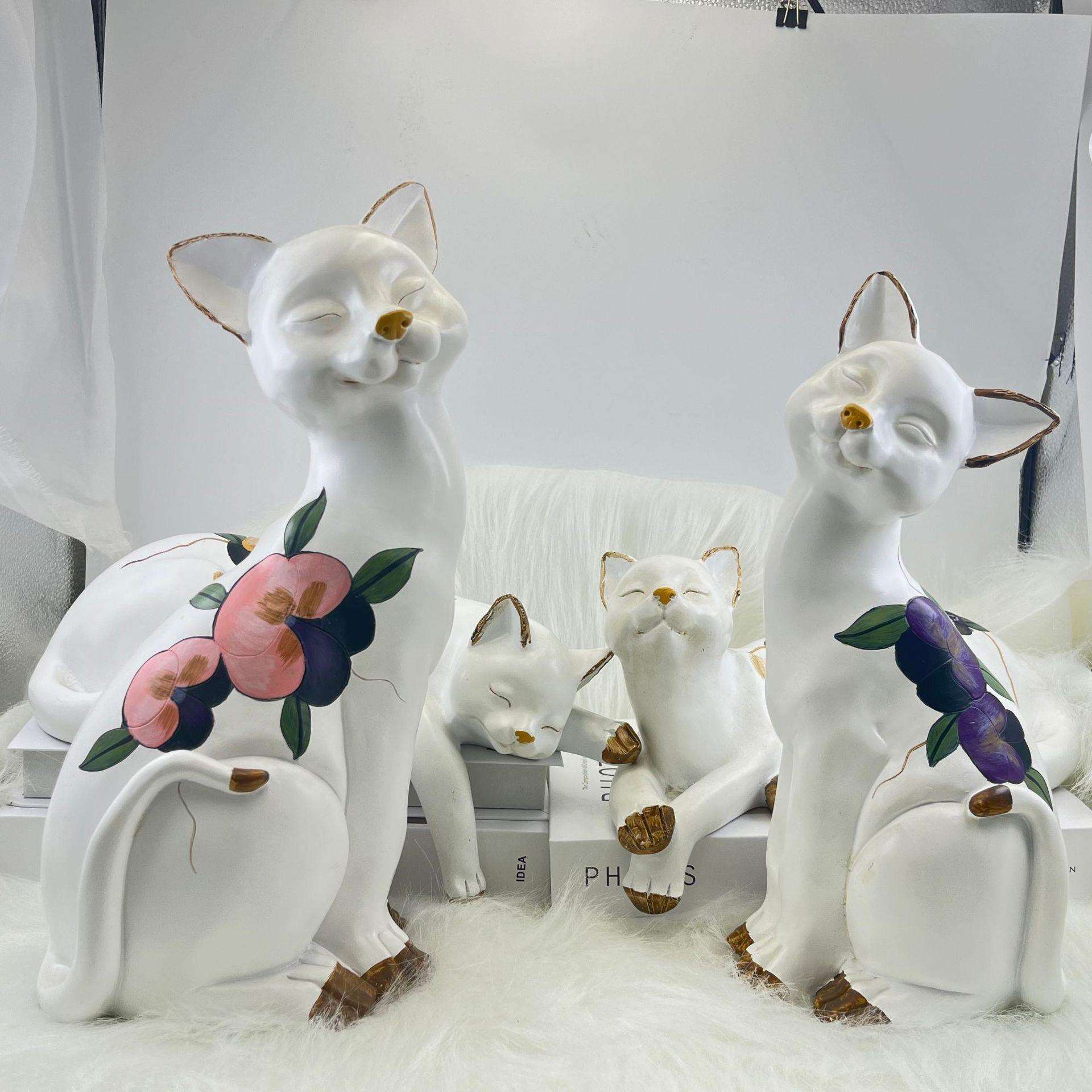 创猫意AWW咪树脂工艺摆件办公室品卧家用客厅室小摆饰精致迷你