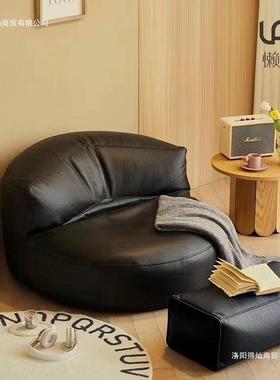 懒人沙发阳台可躺可榻CHE米榻垫小户型坐睡卧室黑色网红单人沙发