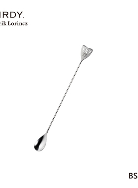 日本进口 BIRDY. Bar Spoon 不锈钢吧勺 螺旋过滤头两用搅拌勺BS