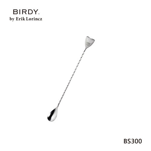 日本进口 BIRDY. Bar Spoon 不锈钢吧勺 螺旋过滤头两用搅拌勺BS