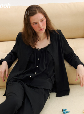 明星同款｜Chyooh匹马棉可外穿秋冬女款长袖家居服高级感睡衣套装