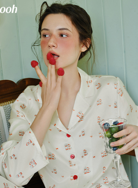 Chyooh池攸25SS千金系列·Puppy Travel真丝家居套装桑蚕丝睡衣