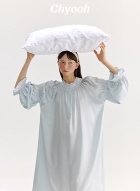 张予曦同款Chyooh池攸千金真丝赫本睡裙22姆米100%桑蚕丝女家居服