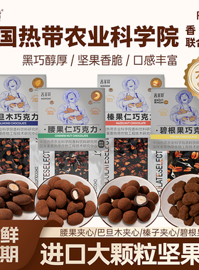 KOMON普莱赞坚果黑巧克力豆榛果巴旦木农科院办公室零食喜糖团购