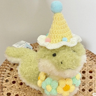 适用jellycat小蛇娃衣little玩偶衣服配饰小猪围兜巴塞罗熊口水巾