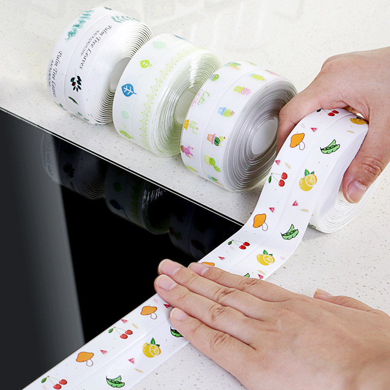 厨房水槽防水美缝贴 水池燃气灶台面防霉垫卫生间浴室角落挡水条,家庭/个人清洁工具,厨卫防水贴/条,淘宝优惠券,粉丝福利购,淘宝优惠卷