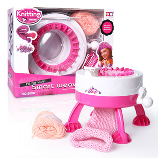 过家家手工DIY创作织羊毛机 22针星星圆筒羊毛编织机毛线编织器