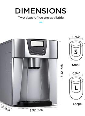 制冰机家用小迷你商用全HEO动多功能自饮机台型式水掉冰制冰机