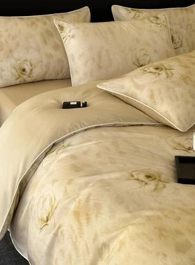 a类母婴0支莱赛尔天丝数级码印夏季床5单枕套被套四件花套562床笠