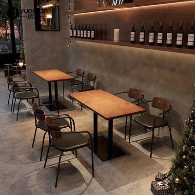 美餐KFA吧商用餐厅式桌主题卡小酒馆餐饮椅座沙发复古清吧酒吧桌