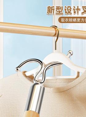 一根宿舍杆挂叉衣架026388伸缩衣杆晒衣服取丫挑的凉衣叉撑衣杆晾