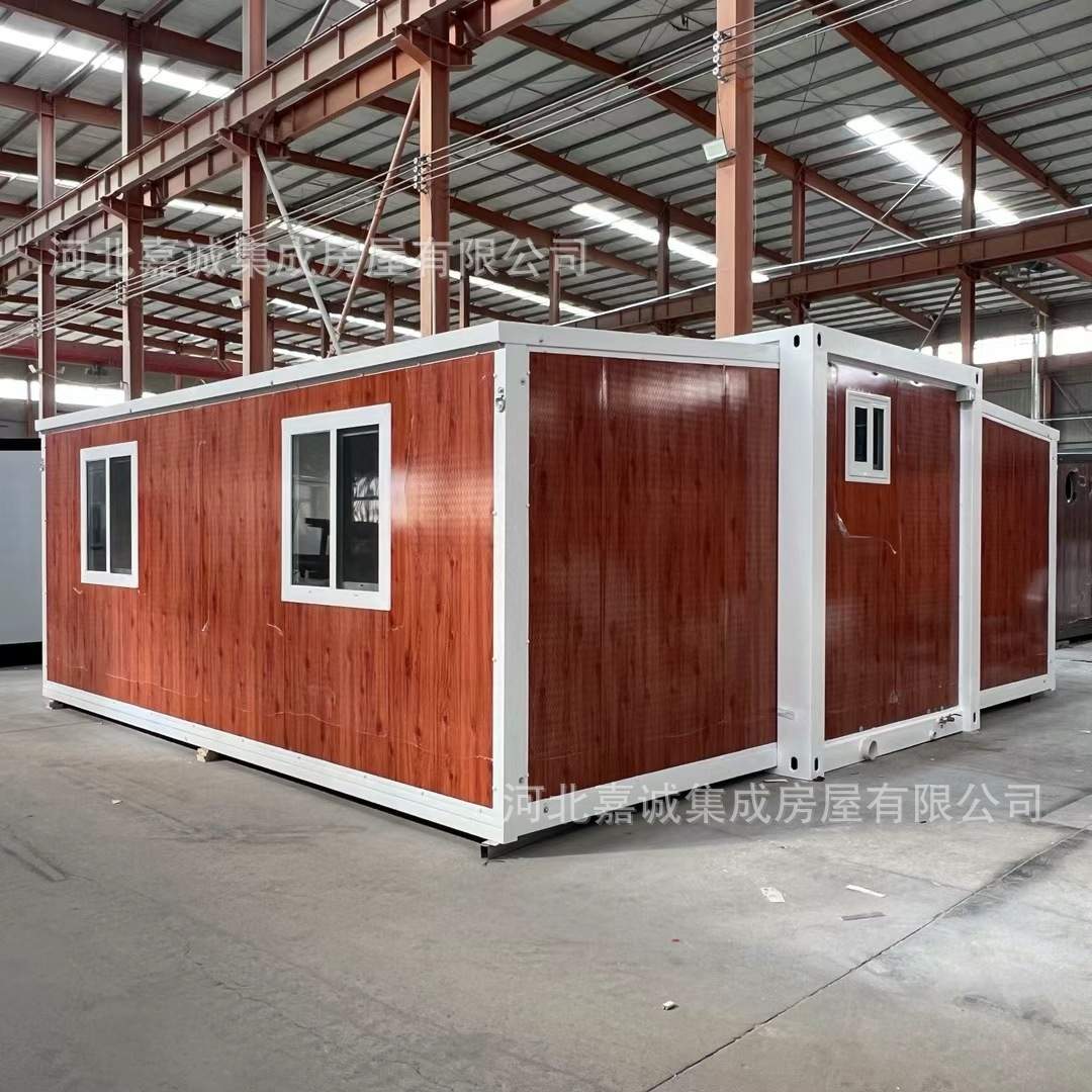 双翼折叠房彩钢房景区民宿移动活动房跨境双翼拓展集装箱集成房屋