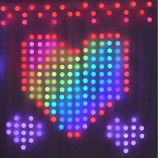 L日ED智YFK祝能控制窗帘灯庆节彩氛围装饰圆球插线款灯串霓虹灯灯