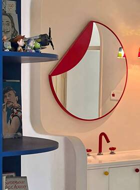 餐厅高端装卫饰画生镜PDD75622子画简约墙红色系抽象轻奢间挂画奢