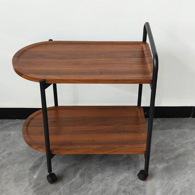 移边动几桌推车带滚轮子置物PMH架可移小茶几小推动车双层置物架