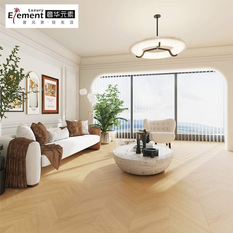 广东佛山木纹砖60x120鱼骨直纹全瓷地砖瓷砖客厅卧室仿实木地板砖