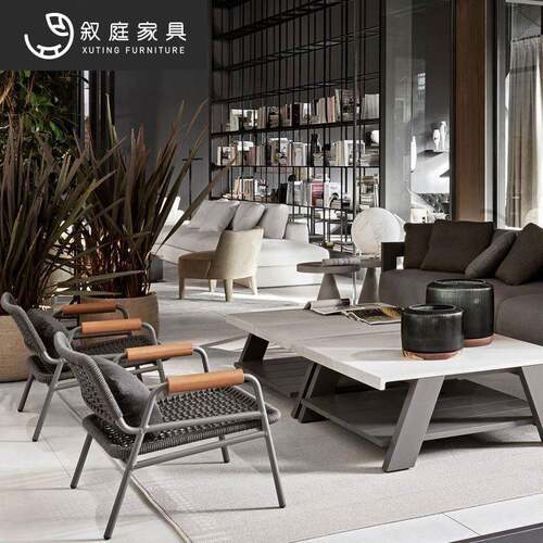 椅外休闲茶桌椅户组合网藤ALQ椅室内沙发阳台小桌别墅庭院红景区