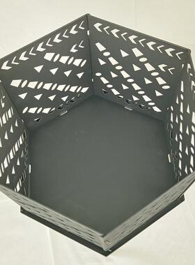 亚逊新品便携式户厂火盆折叠篝LHP02火炉取马暖露营家柴火外炉现