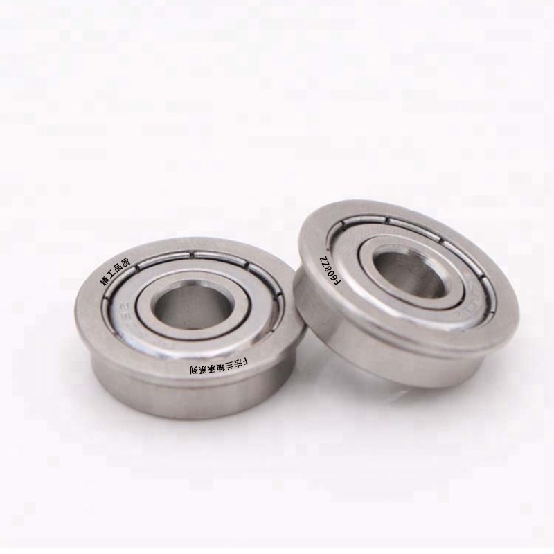 带单挡边法兰F6202RS轴承小推拉货车内径16mm 15 12 13 20外35 37