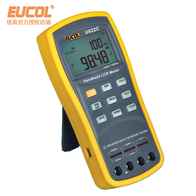 常州优高U822A/U822C手持式LCR数字电桥高精度电容电阻电感测试仪