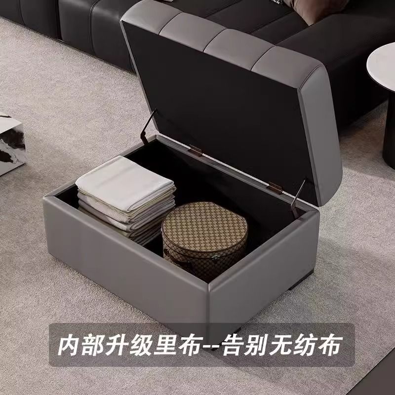 家用现代收纳凳门口轻奢入户储物换鞋凳客厅沙发脚踏凳衣帽间凳子