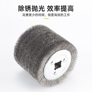 厂家直供钢丝拉丝轮木纹还原拉丝轮除锈钢丝球电动拉X丝机用拉丝