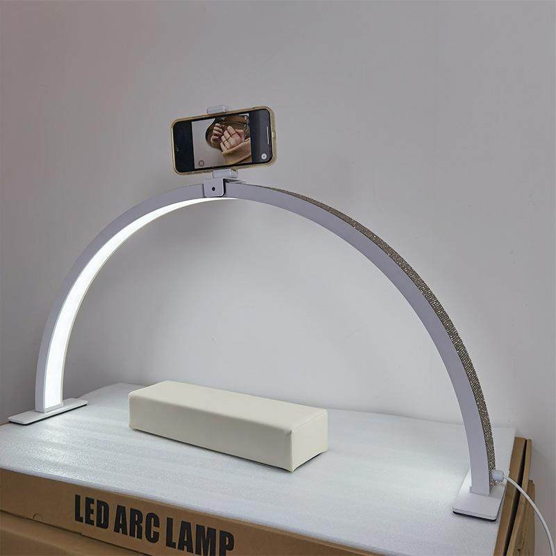 直销新款跨境半月美容美甲桌面灯美容院美甲店修甲美妆美睫纹绣U,家装灯饰光源,阅读台灯(护眼灯/写字灯),淘宝优惠券,粉丝福利购,淘宝优惠卷