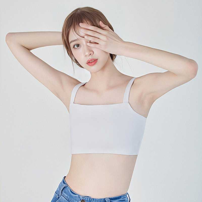 新款直销束胸内衣女les大胸显小小吊带显瘦学生裹胸防震缩胸平胸