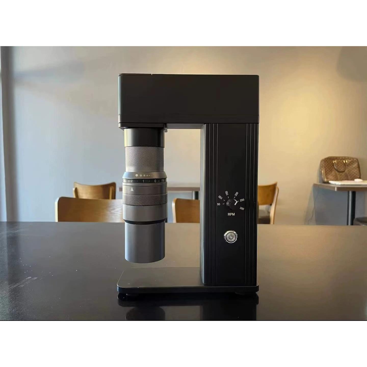 新款直销鬼齿外调手摇磨豆机意式咖啡豆研磨机电动手动一体充电手