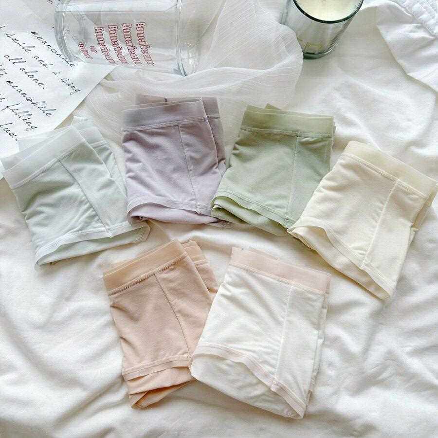 新款直销N8679 极简适穿主义 莫尔体感+冰丝凉感7A抑菌加长底裆女