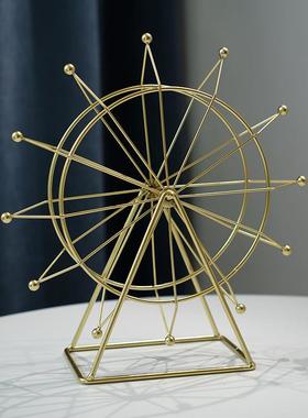 新款直销简约现代客厅电视柜酒柜装饰品摆件创意旋转摩天轮办公室