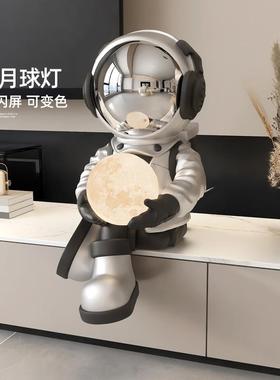 新款直销宇航员摆件家居饰品客厅电视柜儿童房桌面太空人夜灯乔迁
