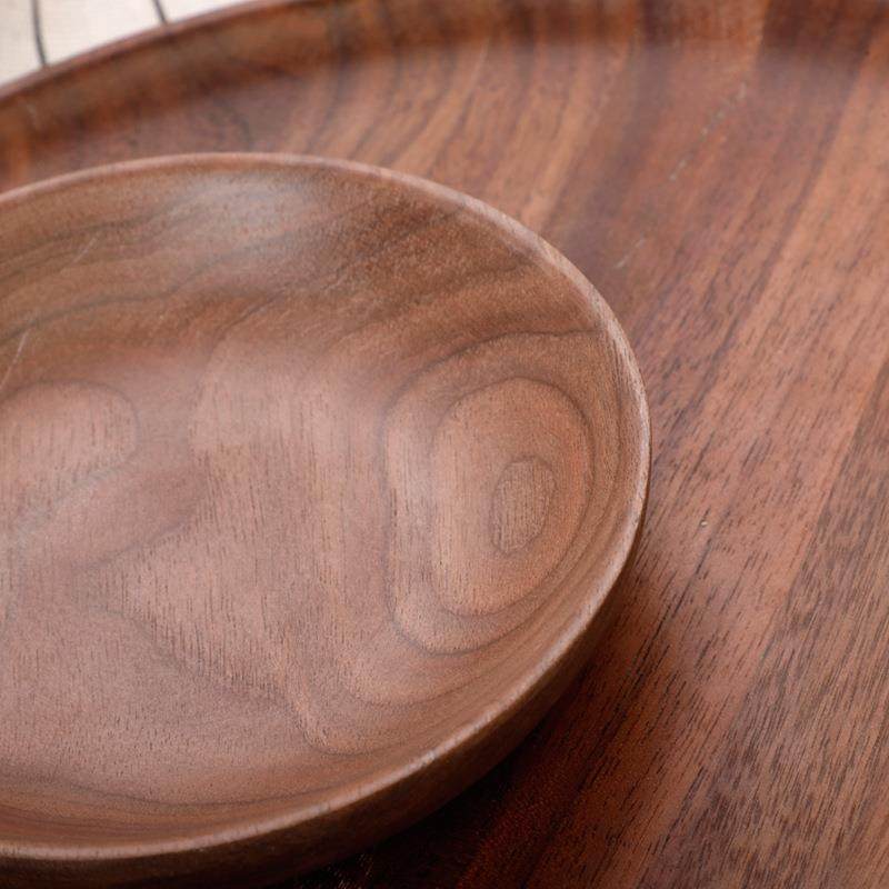 直销新款黑胡桃木质托盘 咖啡餐厅面包牛排餐盘 酒店茶水杯茶盘,餐饮具,盘,淘宝优惠券,粉丝福利购,淘宝优惠卷