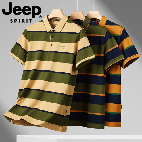 JEEPSPIRIT男士商务透气POLO衫
