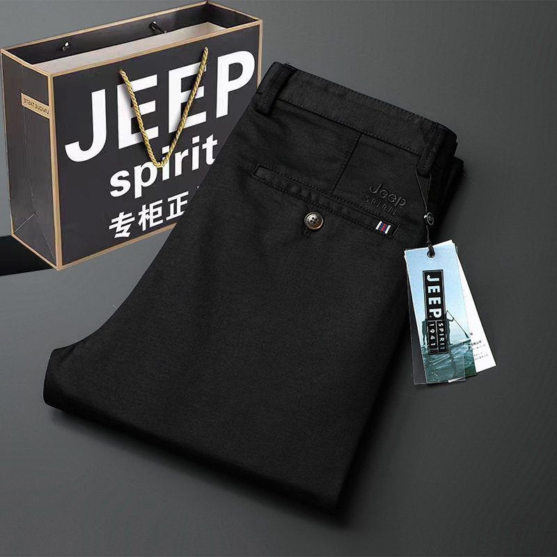 吉普高端2026春季新款复古休闲裤男大码宽松直筒弹力春秋款长裤子,男装,休闲裤,淘宝优惠券,粉丝福利购,淘宝优惠卷