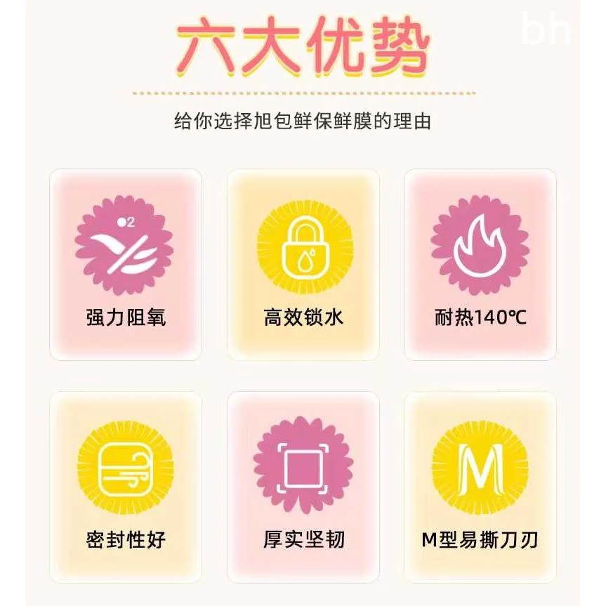 旭包鲜日本原装进口PVDC耐高温可微波食品级保鲜膜厨房家用经新品
