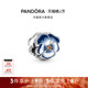 Pandora潘多拉奥莱蓝色三色堇吊饰DIY串珠温柔新款 礼物